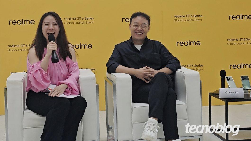 Realme em negociações para fabricação de celulares no Brasil.