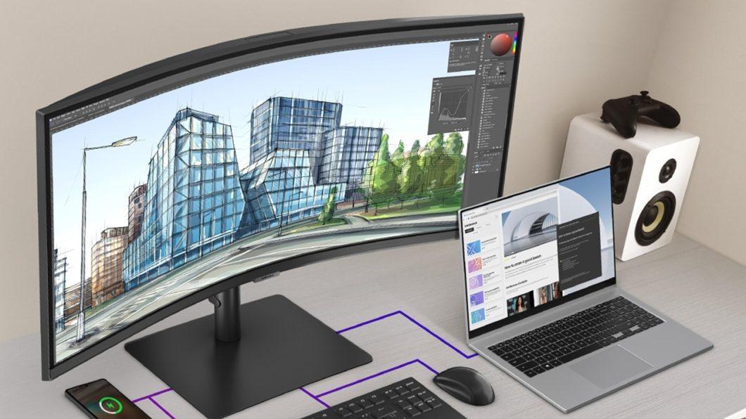 Samsung lança monitor curvado de 34 polegadas no Brasil.