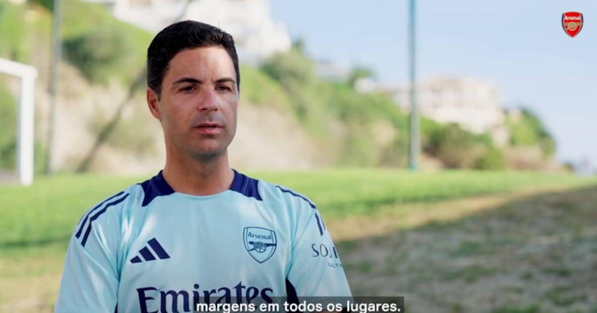 Arteta expõe ambição e entusiasmo para o próximo ano do Arsenal.