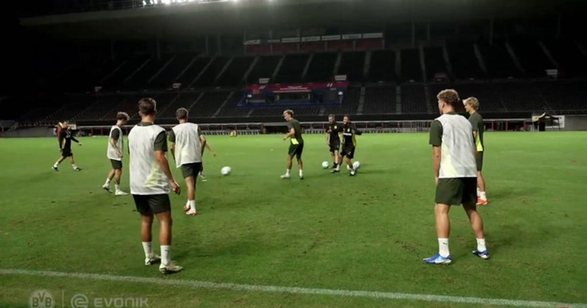 Dortmund realiza treinamento em Osaka durante turnê asiática.