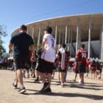 Torcedores lotam a Arena BRB para grande confronto entre Flamengo e Criciúma. Torcedores lotam a Arena BRB para grande confronto entre Flamengo e Criciúma.