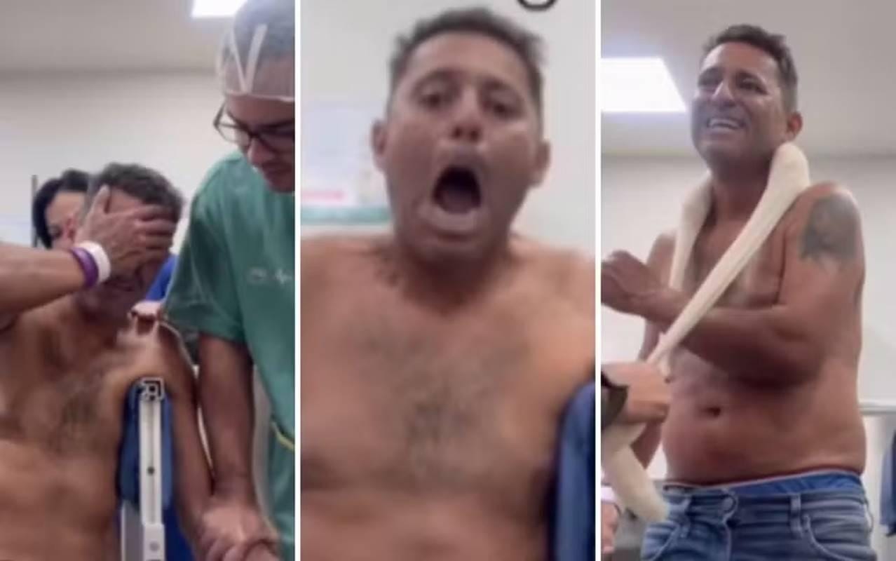 Homem tem ombro recolocado por médico, e reação surpreendente viraliza.