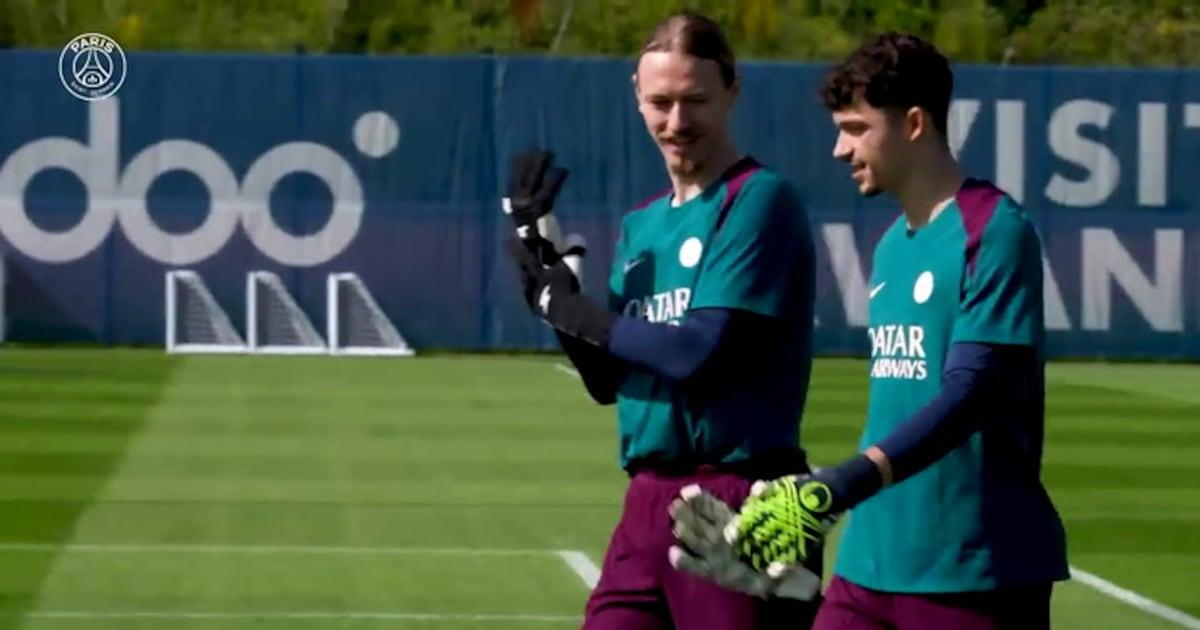 Primeiro treino do PSG sob o comando de Luis Enrique.