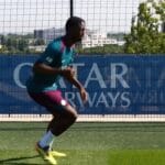 Moscardo se destaca no treino do Paris Saint-Germain. Moscardo se destaca no treino do Paris Saint-Germain.