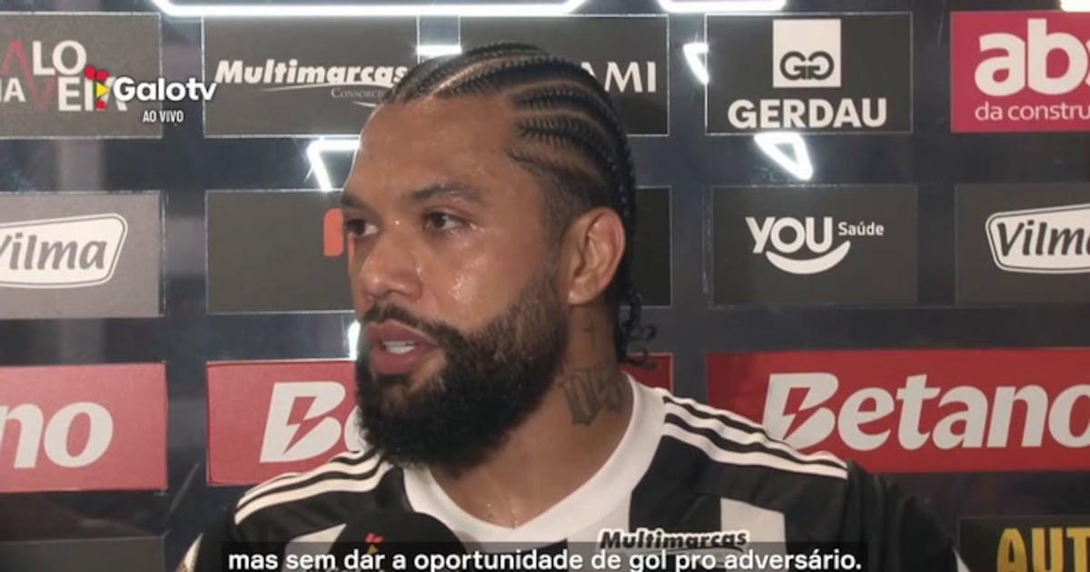 Atleta do Atlético-MG elogia atuação da equipe em vitória sobre o V...