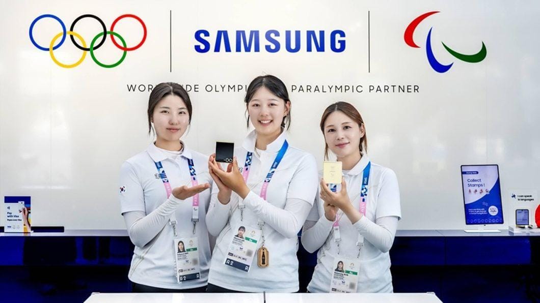 Galaxy Z Flip 6 da Samsung ganha edição olímpica para os Jogos de 2024.