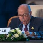 Chanceleres do Brasil e Colômbia discutem sobre a Venezuela. Chanceleres do Brasil e Colômbia discutem sobre a Venezuela.