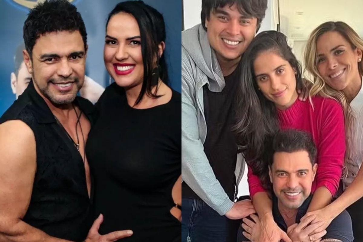Zezé revela reação dos filhos à nova gravidez.