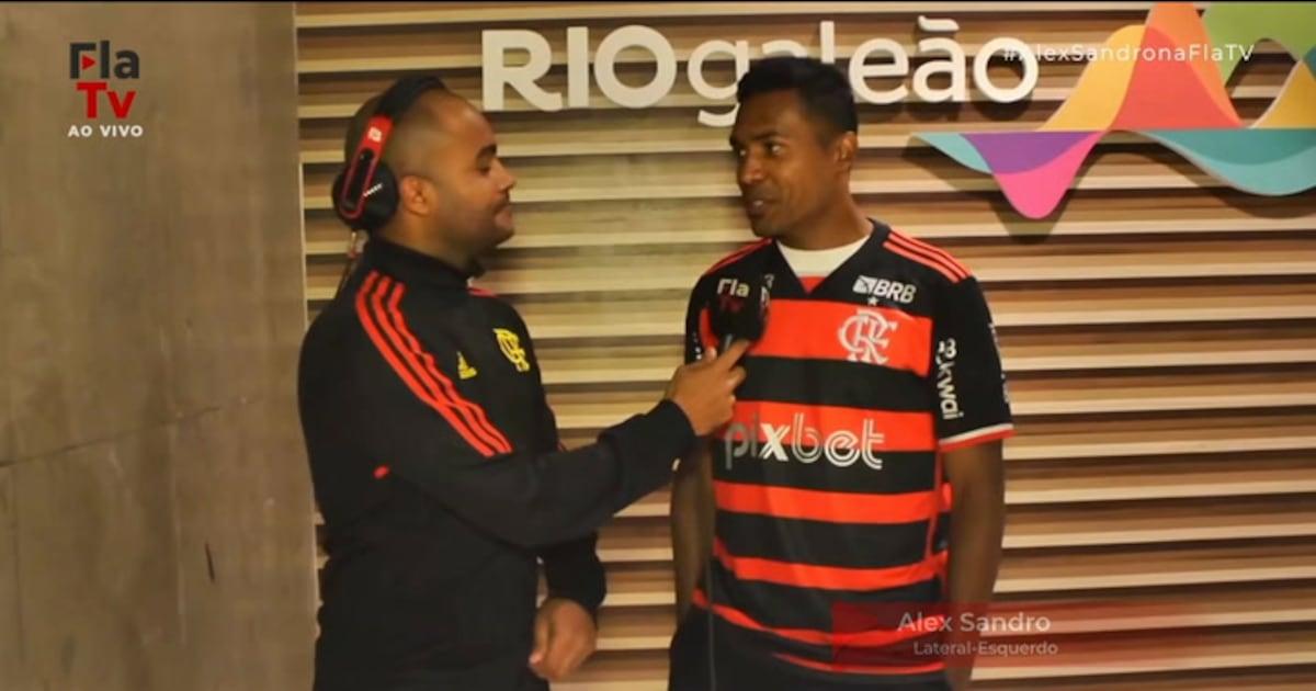 Jogador Alex Sandro empolgado com novo desafio no Flamengo.