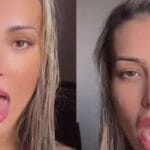 Andressa Urach bifurca a língua por motivos religiosos. Andressa Urach bifurca a língua por motivos religiosos.