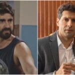 Duelo de sunga branca em Família É Tudo: Chicão e Ernesto se enfrentam. Duelo de sunga branca em Família É Tudo: Chicão e Ernesto se enfrentam.