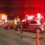 Carro de colecionador danificado em colisão no Parque da Cidade. Carro de colecionador danificado em colisão no Parque da Cidade.