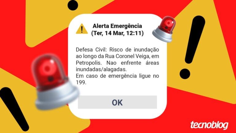 Defesa Civil testa cell broadcast para alertas de desastres.