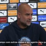 Guardiola reflete sobre novo elenco do Manchester City. Guardiola reflete sobre novo elenco do Manchester City.