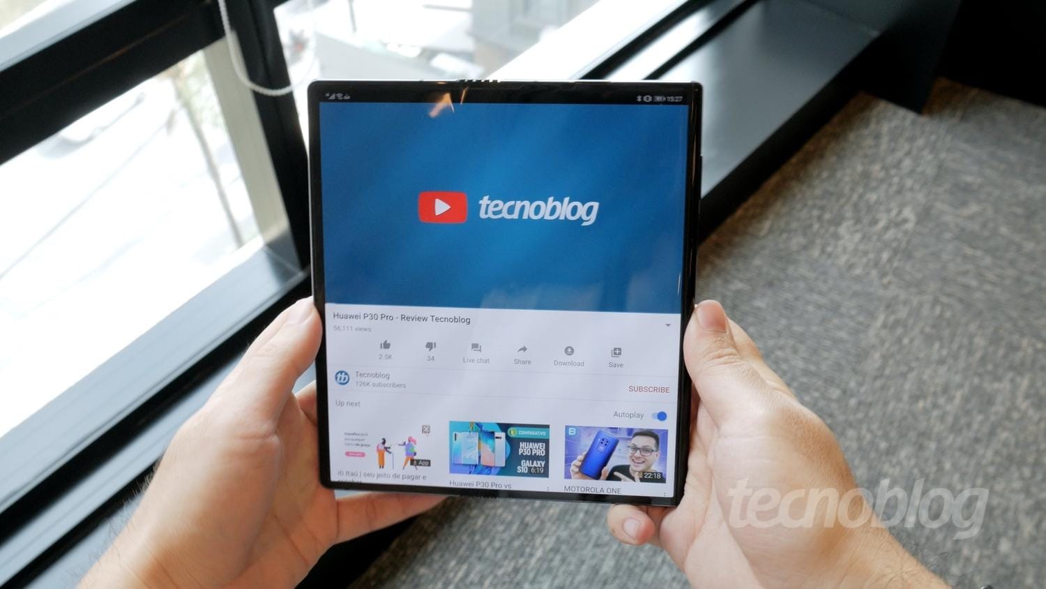 Huawei revela lançamento de smartphone dobrável com três telas em setembro.