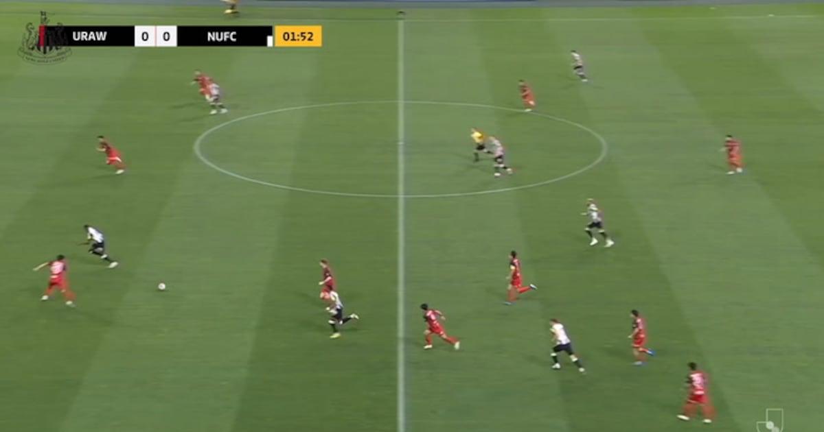 Vitória convincente do Newcastle sobre o Urawa Reds no Japão.