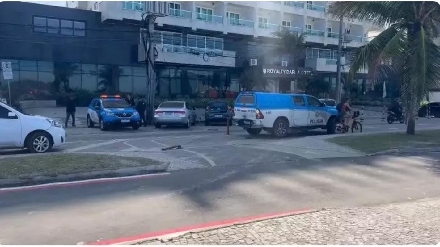 Turista dominicano baleado na orla do RJ.