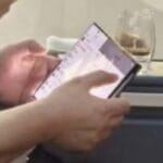 Smartphone dobrável da Huawei em três partes é revelado em foto. Smartphone dobrável da Huawei em três partes é revelado em foto.