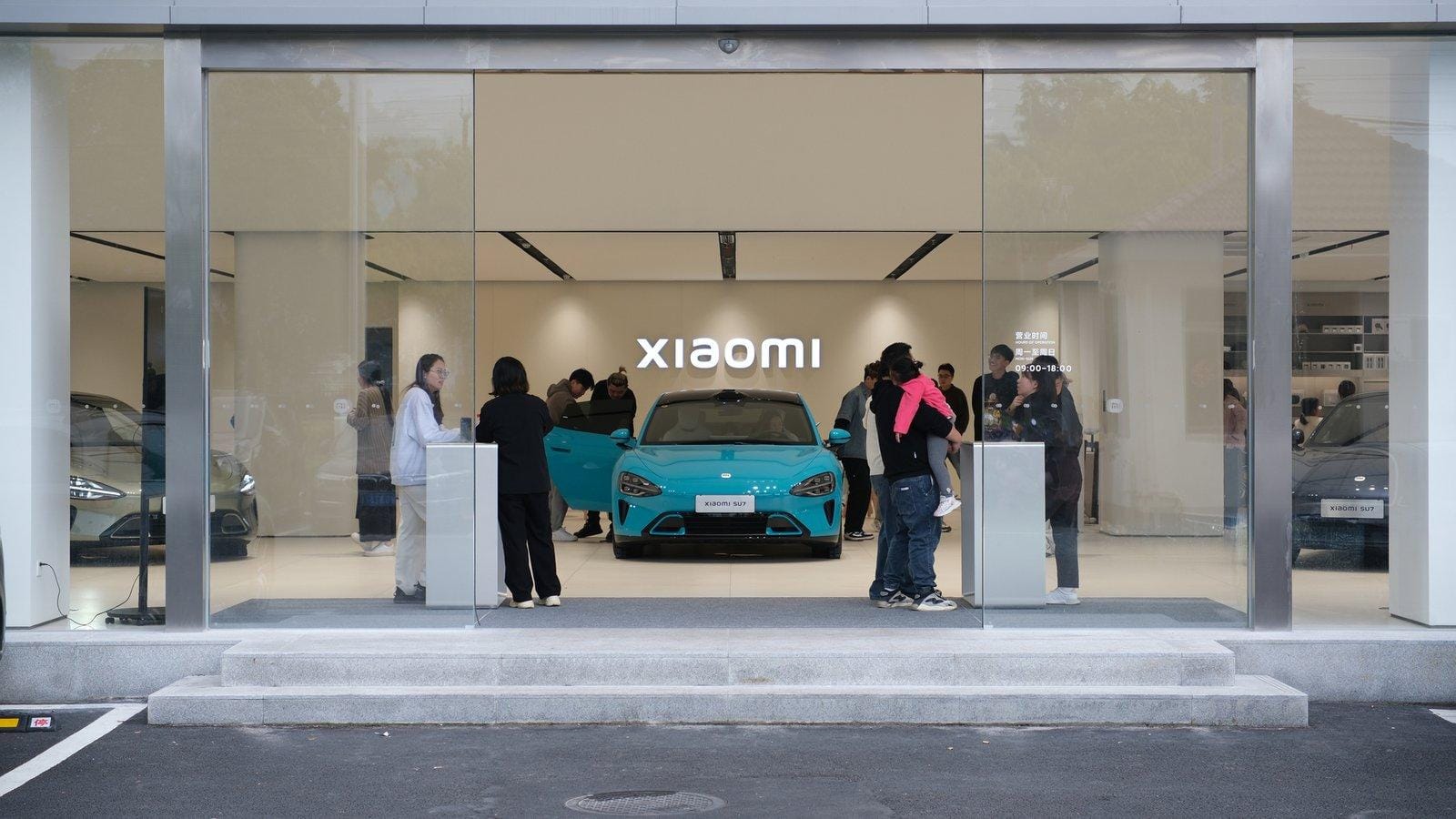 Prejuízo da Xiaomi por unidade do sedã elétrico SU7 é de US$ 9,2 mil.