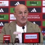 Elogios de Luis de la Fuente ao entrosamento de Yamal e Williams. Elogios de Luis de la Fuente ao entrosamento de Yamal e Williams.