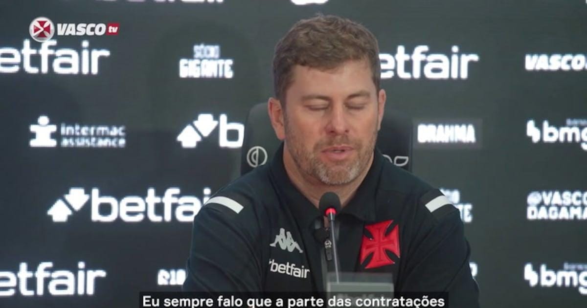 Elenco do Vasco conquista grandes feitos, diz Técnico Rafael Paiva.